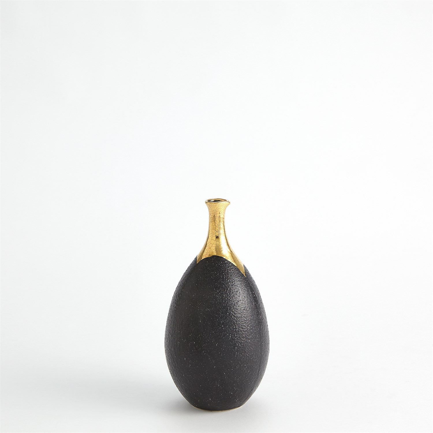 Global Views Dipped Golden Crackle Vase
