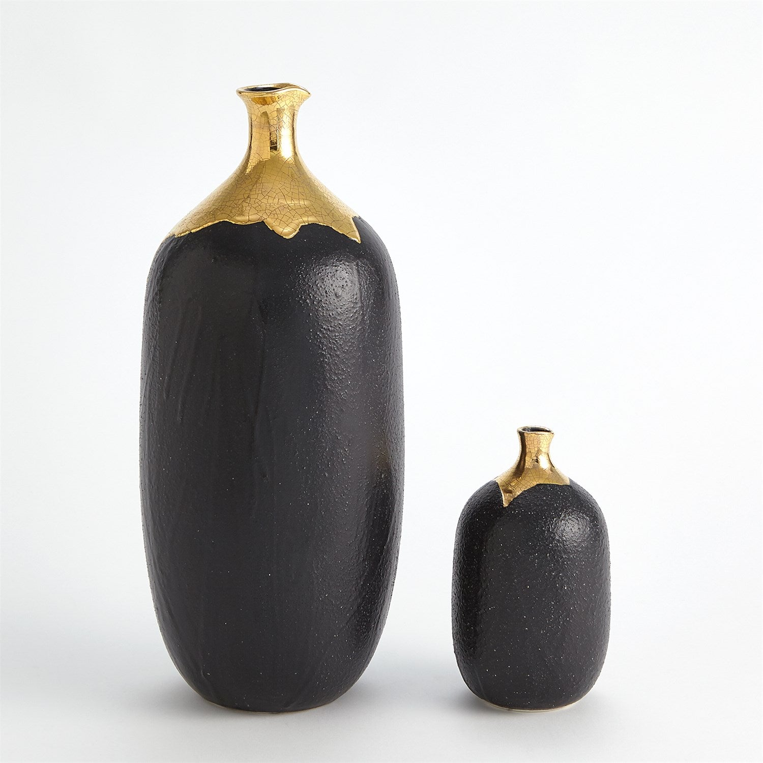 Global Views Dipped Golden Crackle Vase