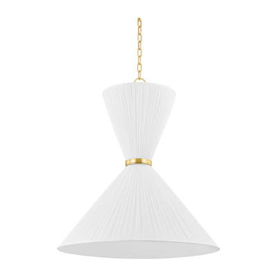 Hudson Valley Lighting Enid 2 Light 30 inch Aged Brass Pendant Ceiling Light