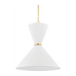Hudson Valley Lighting Enid 2 Light 30 inch Aged Brass Pendant Ceiling Light