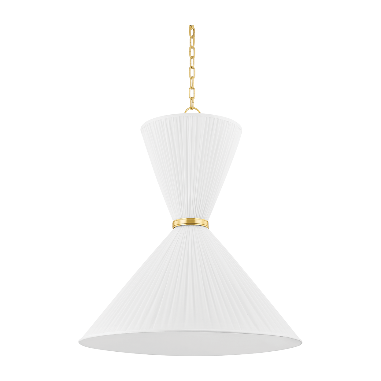 Hudson Valley Lighting Enid 2 Light 30 inch Aged Brass Pendant Ceiling Light