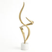 Global Views Antique Brass Swirl Sculpture