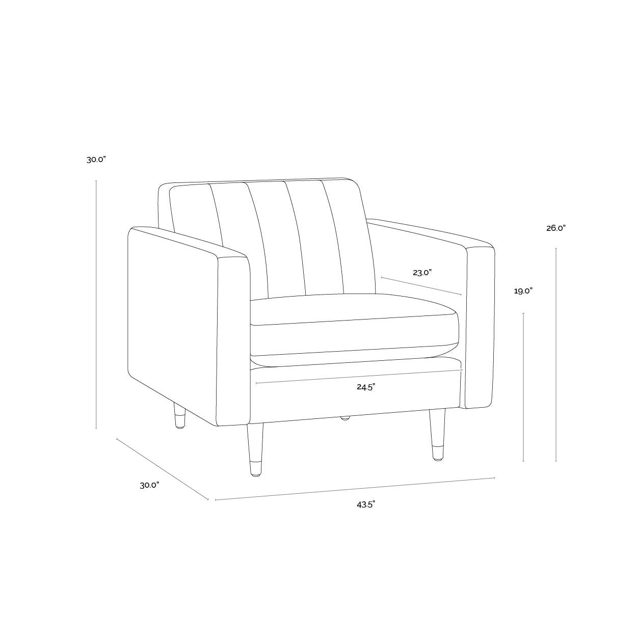 Sunpan Yosi Moss Green Armchair Clearance