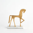 Global Views Gold Roman Horse
