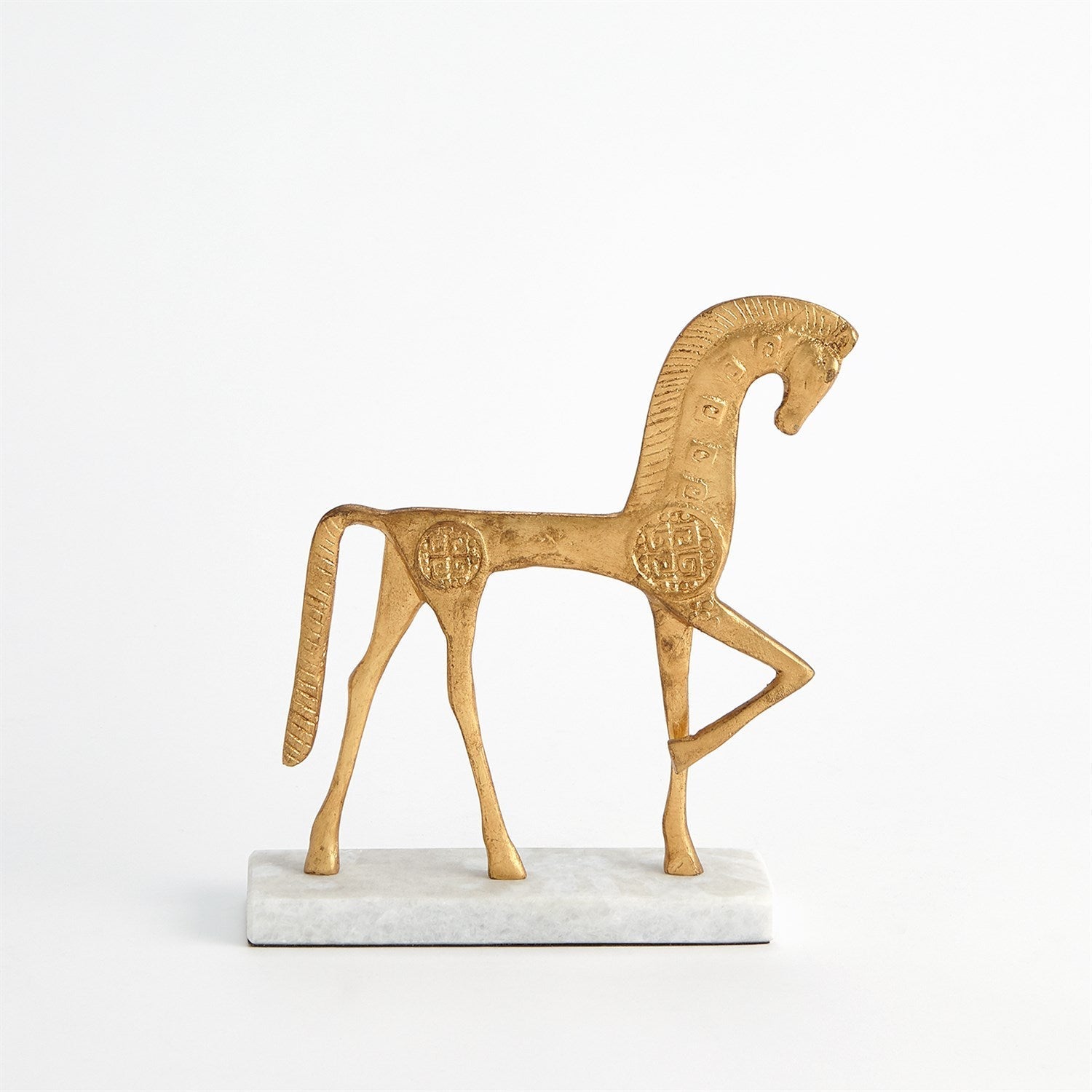 Global Views Gold Roman Horse
