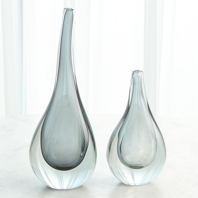 Global Views Grey Stretched Neck Vase