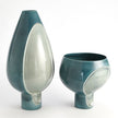 Global Views Azure Two Tone Pod Vase
