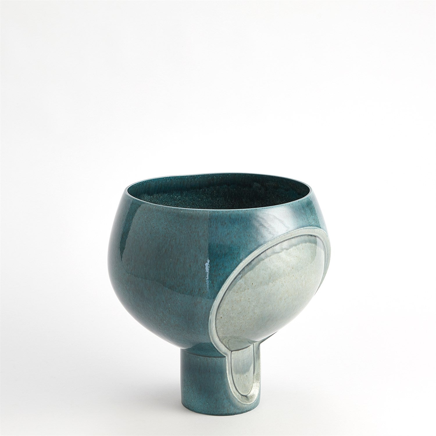 Global Views Azure Two Tone Pod Vase