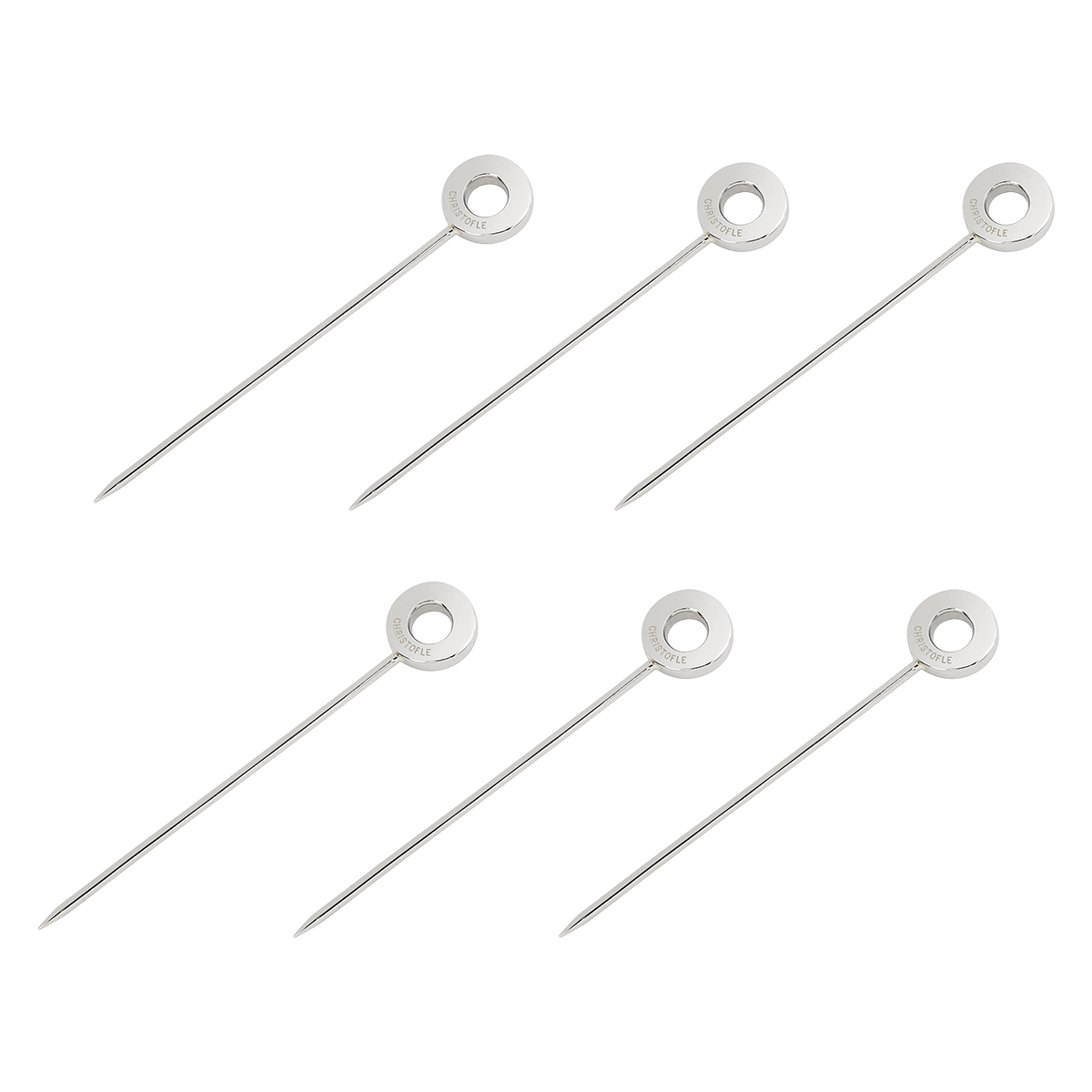 Christofle Oh de Christofle Stainless Steel Cocktail Picks - Set of 6