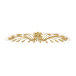 Hudson Valley Lighting Barney 24 Light 49.25 inch Aged Brass Semi Flush Ceiling Light