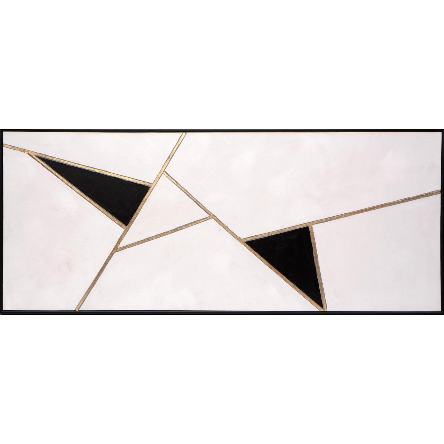 Sunpan Geometric Relation Black Floater Frame