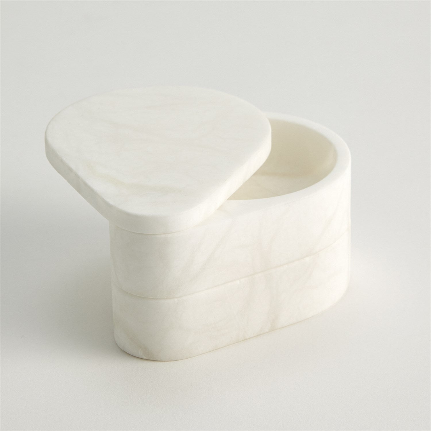 Global Views Swivel Alabaster Teardrop Double Box Clearance
