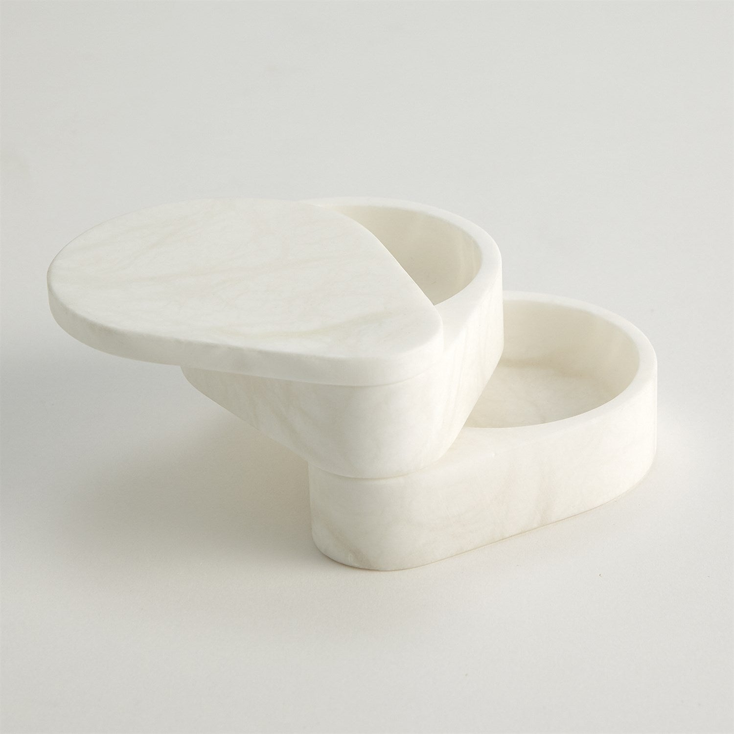 Global Views Swivel Alabaster Teardrop Double Box Clearance