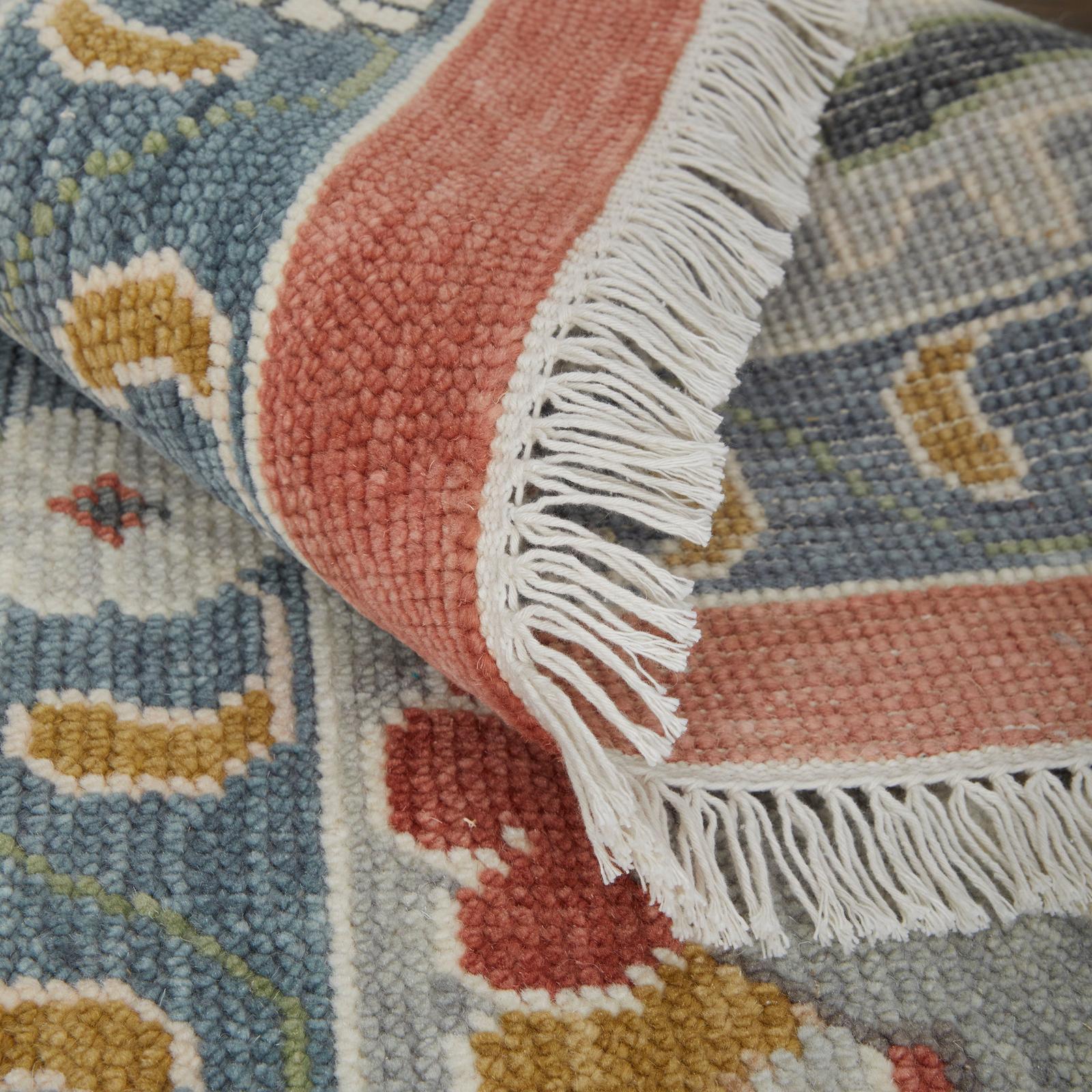 Feizy Karina 69G4F Transitional Floral & Botanical Rug in Red/Gray/Ivory