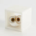Global Views Alabaster Big Eyed Owl in Cube