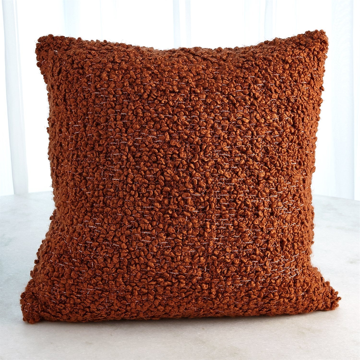 Global Views Rust Textured Boucle Pillow