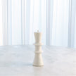 Global Views White Double Flair Candle Stand