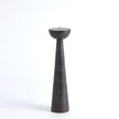 Global Views Black Round Top Candle Stand