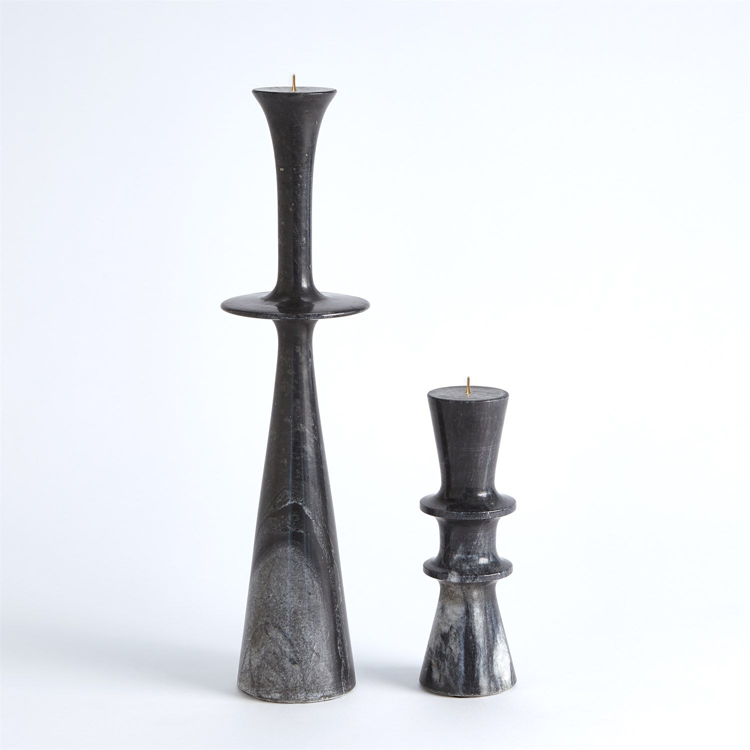Global Views Black Center Flair Candle Stand