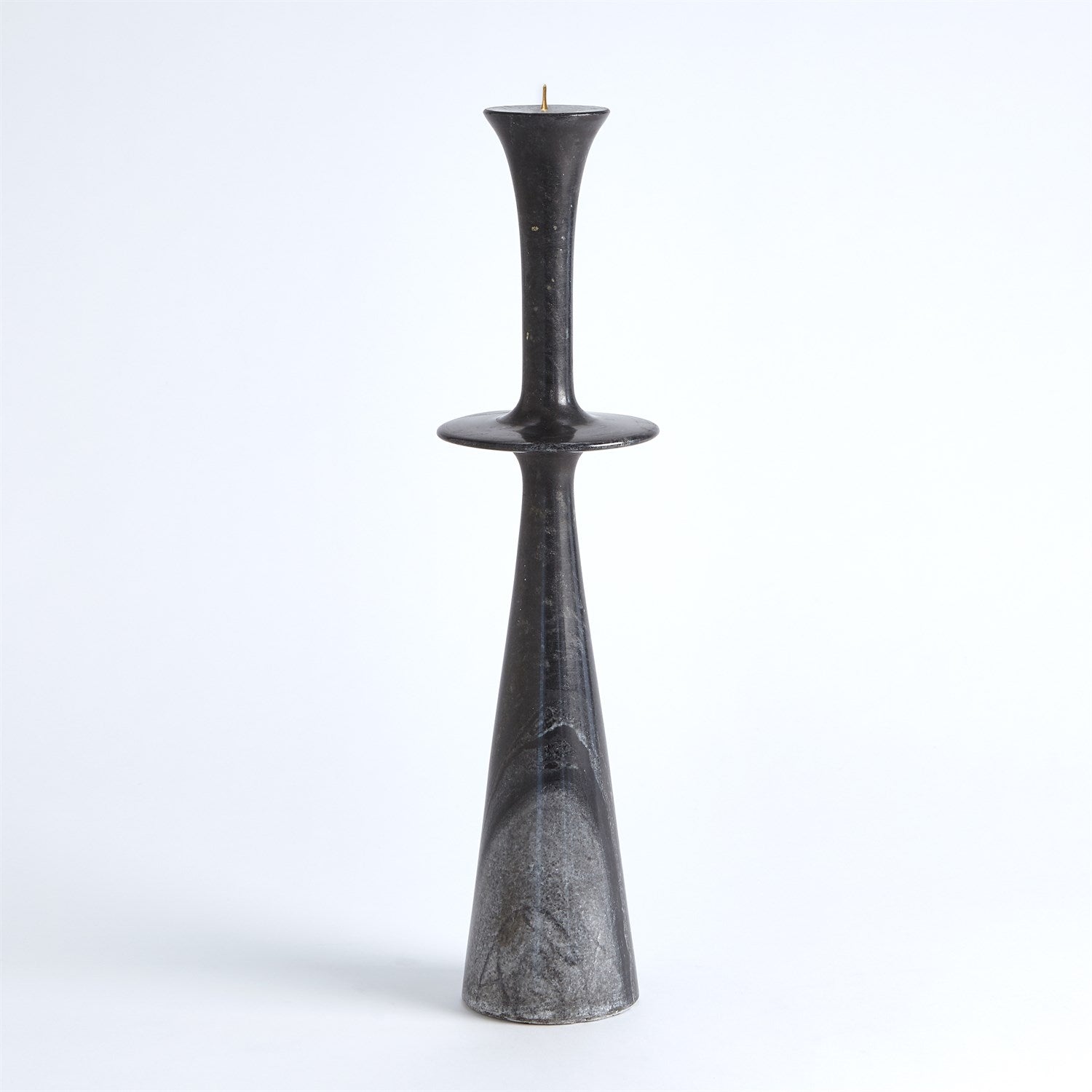 Global Views Black Center Flair Candle Stand