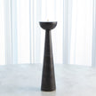 Global Views Black Round Top Candle Stand