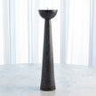 Global Views Black Round Top Candle Stand