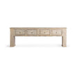 Classic Home Qena Reclaimed Wood 4Dwr Console Table