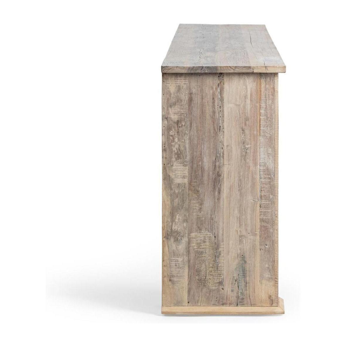 Classic Home Qena Reclaimed Wood 4Dwr Console Table