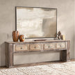 Classic Home Qena Reclaimed Wood 4Dwr Console Table