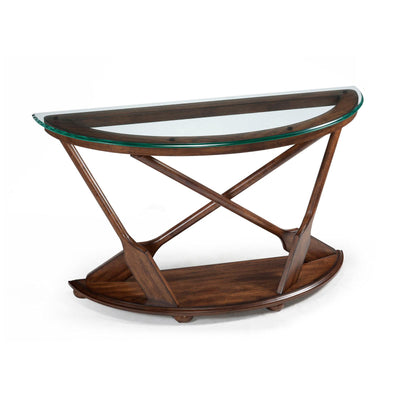 Magnussen Home Beaufort Dark Oak Demilune Sofa Table