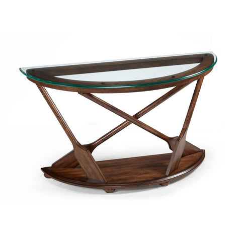 Magnussen Home Beaufort Dark Oak Demilune Sofa Table