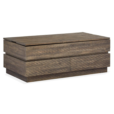 Magnussen Home Baisden Tobacco Lift Top Rectangular Cocktail Table With Casters
