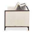 Michael Amini Belmont Place Loveseat - Cream/Espresso