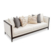 Michael Amini Belmont Place Sofa - Cream/Espresso