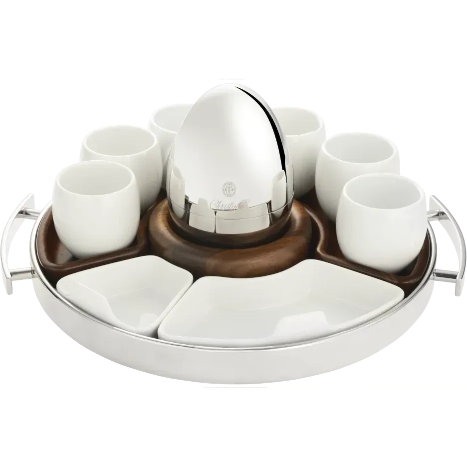 Christofle Mood Coffee Porcelain Espresso Coffee Cup-Set of 2