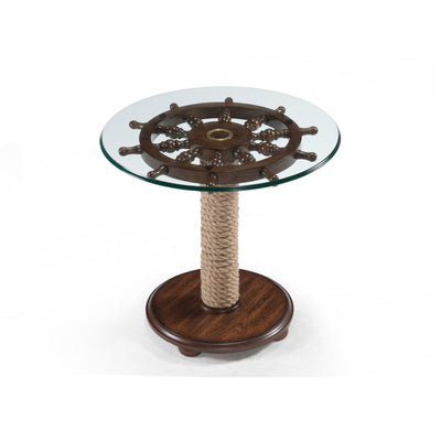 Magnussen Home Beaufort Dark Oak Round Accent Table