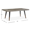 Magnussen Home Ryker Nocturn Black & Coventry Grey Dining Table