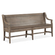 Magnussen Home Paxton Place Dovetail Grey Bench With Back