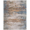 Feizy Pearson 39SCF Modern Abstract, Blue/Ivory/Brown, Rug