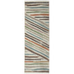 Feizy Eden 39QXF Modern Abstract Rug in Ivory/Brown/Blue