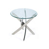 Magnussen Home Zila Brushed Nickel Round End Table