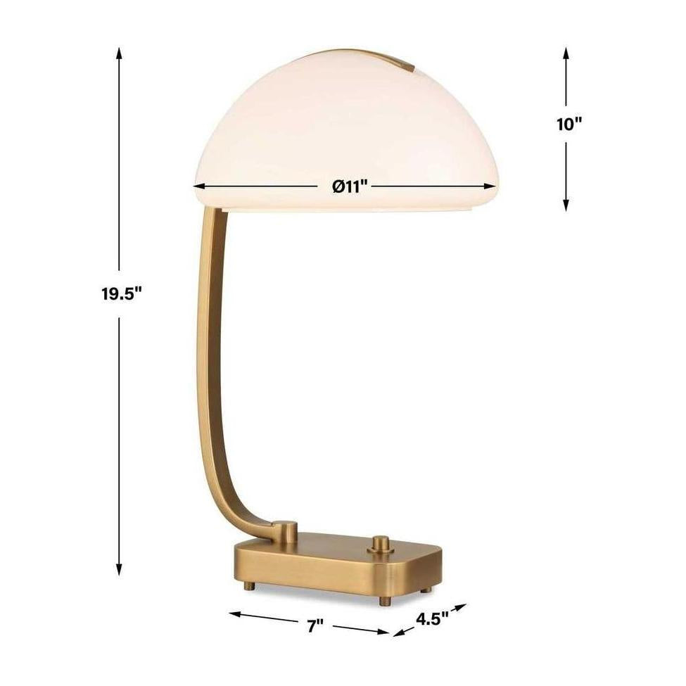 Uttermost Bend The Rules Brass Desk Lamp