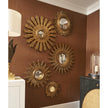 Chelsea House Set of Five Gold Starburst Mirrors