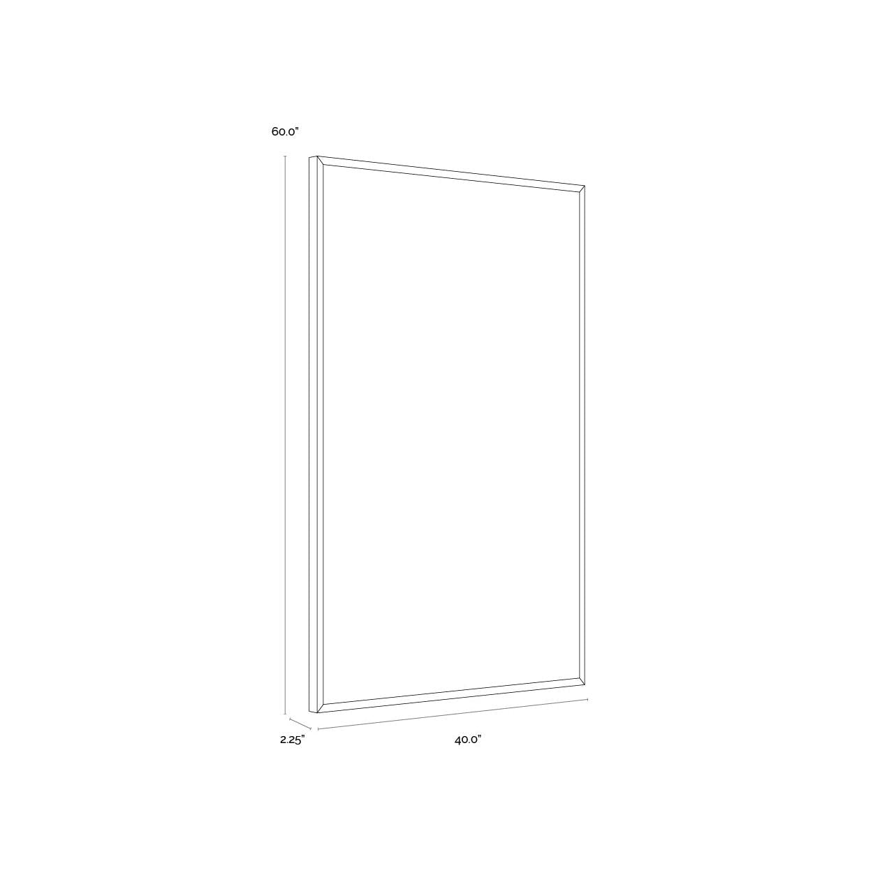 Sunpan Shadow Work Black Floater Frame
