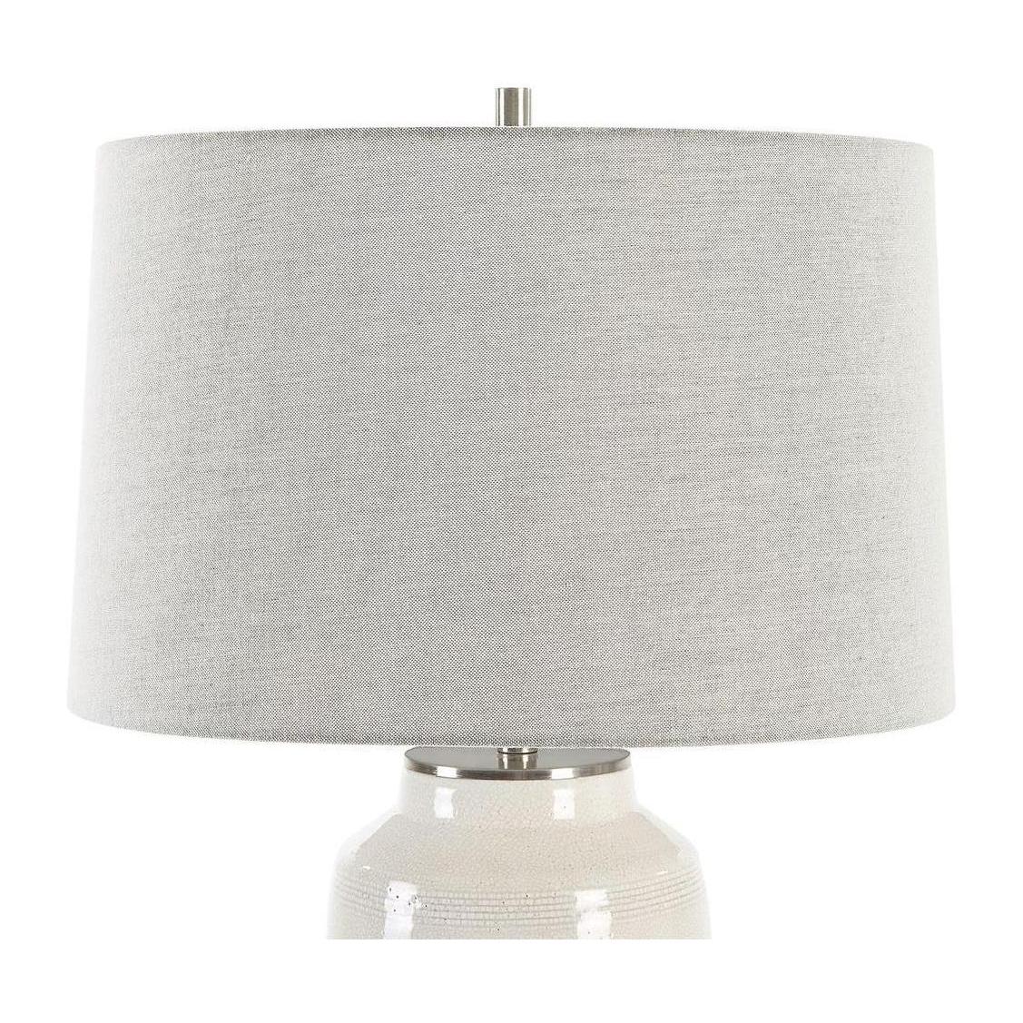 Uttermost Odawa White Farmhouse Table Lamp