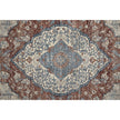 Feizy Marquette 39GRF Transitional Medallion in Gray/Red/Blue