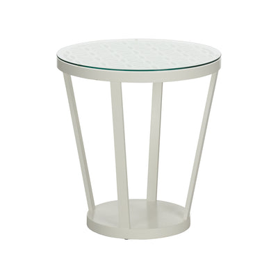 Chelsea House Flower of Life White Side Table