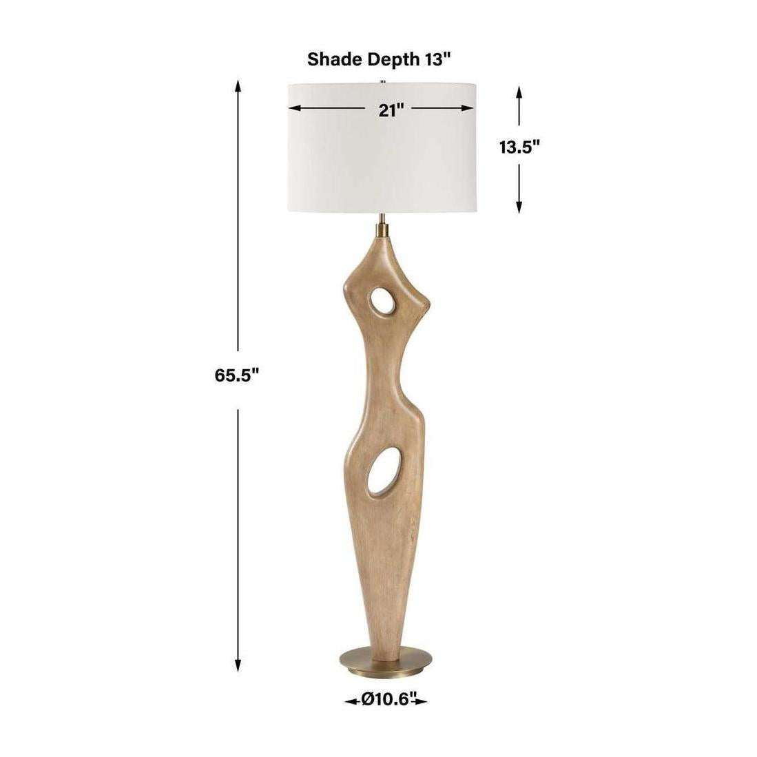 Uttermost Almyra Solid Wood Floor Lamp