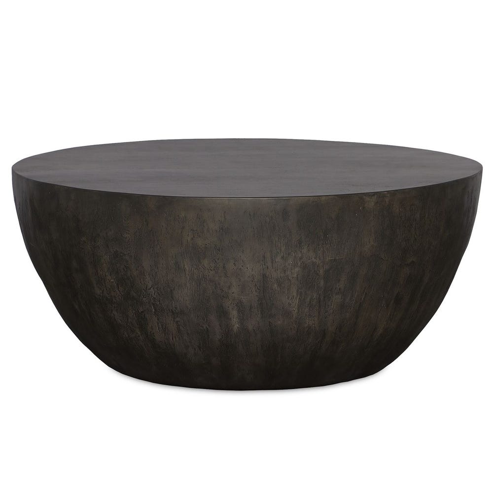 Uttermost Lark Round Walnut Coffee Table