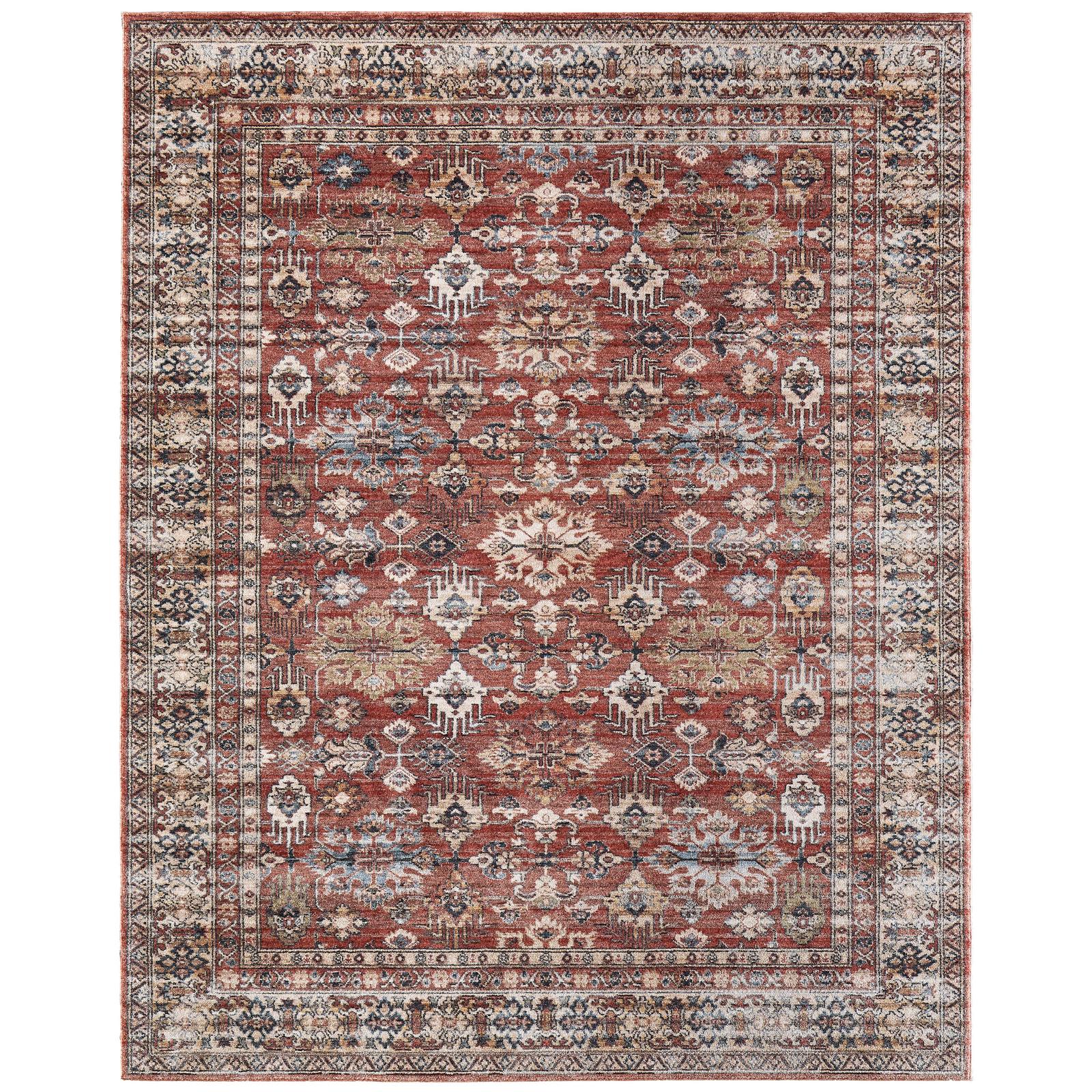 Feizy Pearson 39SKF Traditional Persian, Red/Tan/Blue, Rug